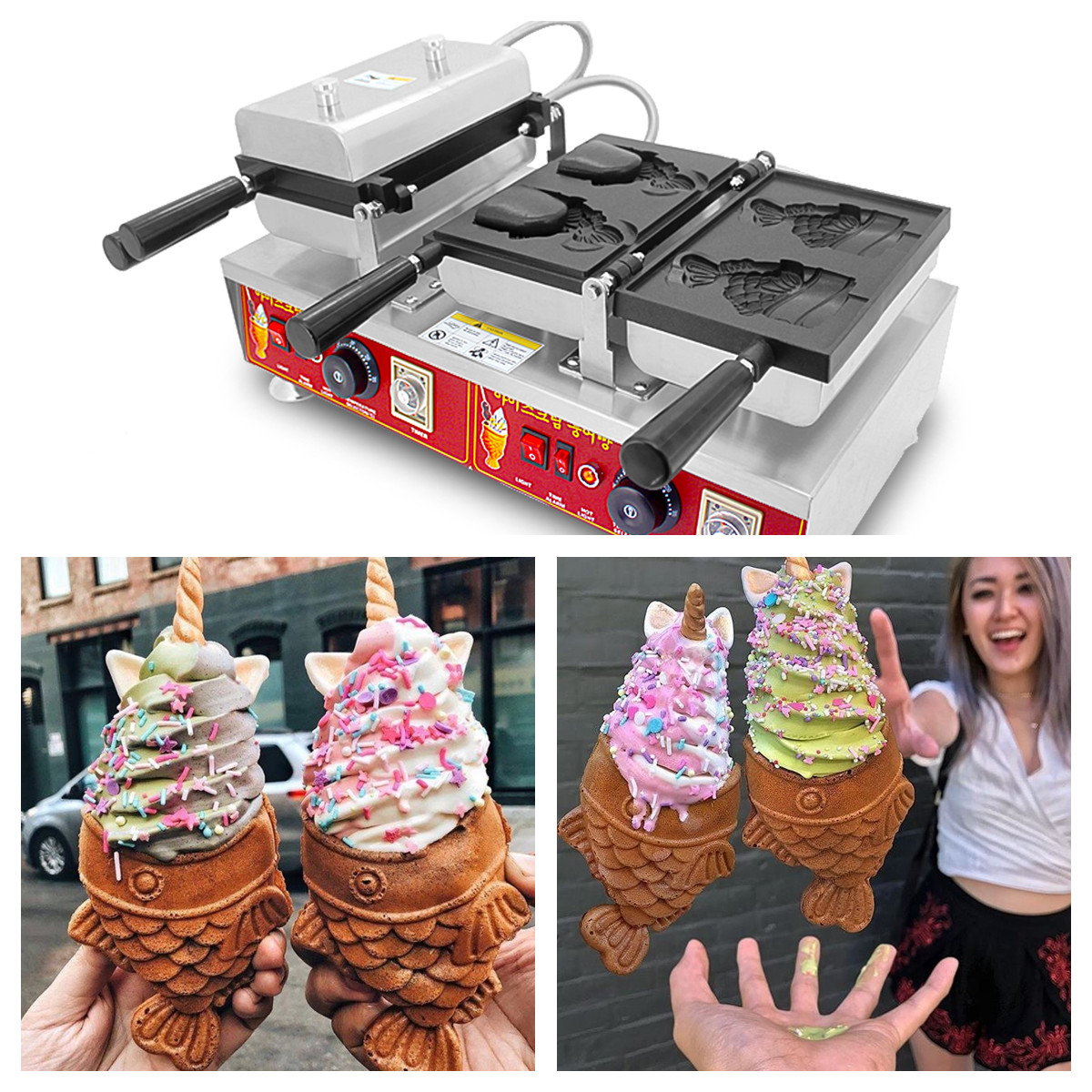 Kitchen Appliances In Japanese - 4PCS Japanese Ice Cream Taiyaki Fish