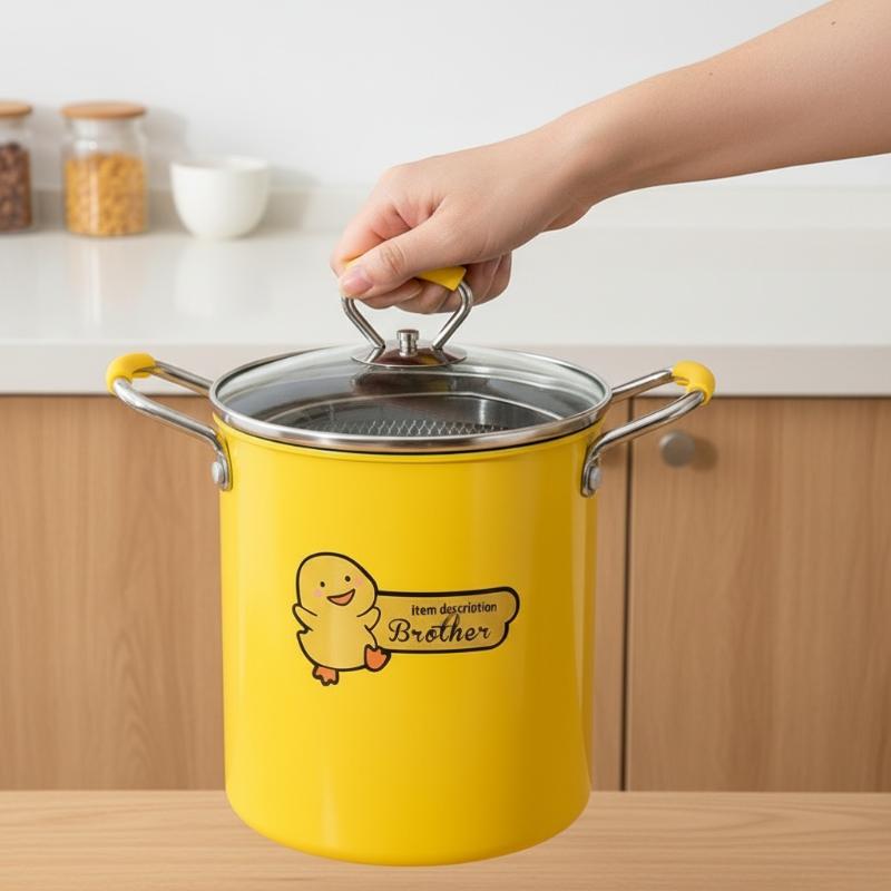 2/3L Deep Fryer Pot Stainless  - огляд і ціна Kitchen Appliances In Japanese