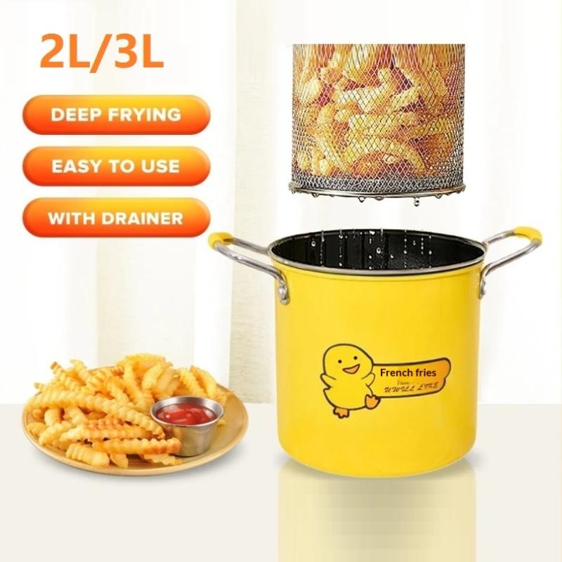 2/3L Deep Fryer Pot Stainless  - огляд і ціна Kitchen Appliances In Japanese