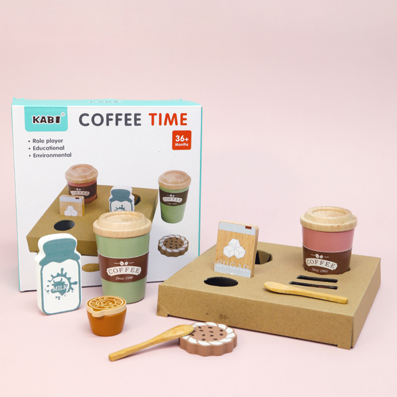 Kids Wooden Coffee Toy Set Tod - огляд і ціна Kitchen Appliances For Kids