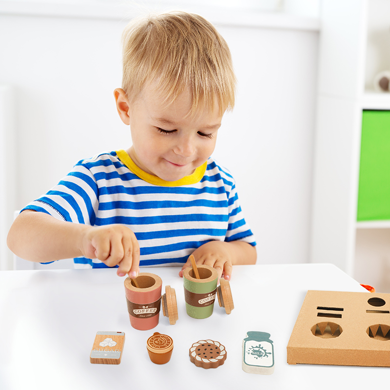 Kids Wooden Coffee Toy Set Tod - огляд і ціна Kitchen Appliances For Kids