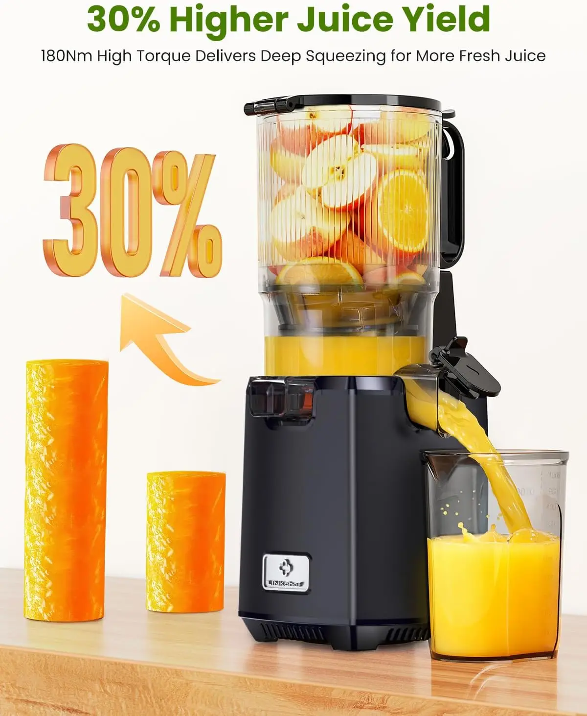 Cold Press Juicer - 250W Juice - огляд і ціна Juicer Cold Press Slow